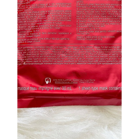 Clarins Super Restorative Instant Lift Serum Mask ~ 1 Sheet ~ 1 fl oz NEW - Picture 4 of 5